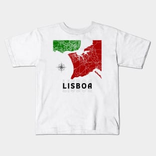 Lisboa Portugal MAP Kids T-Shirt